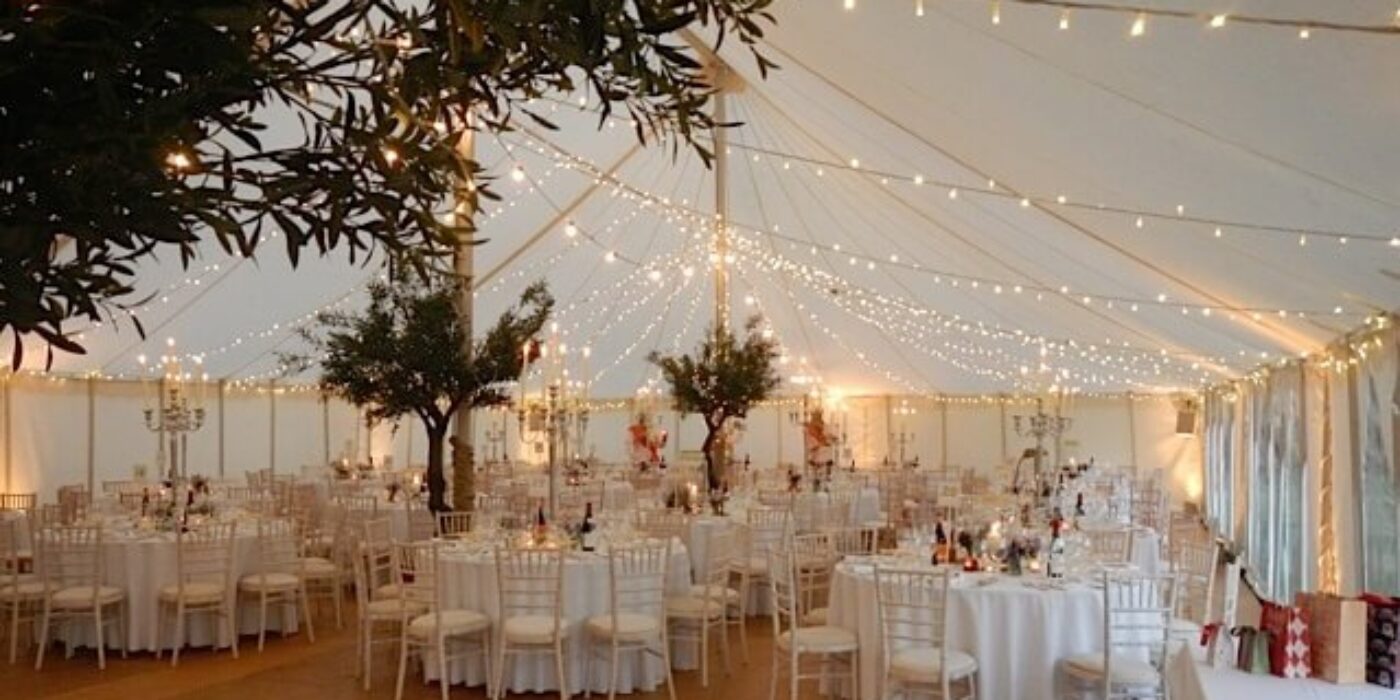 Marquee and chairs