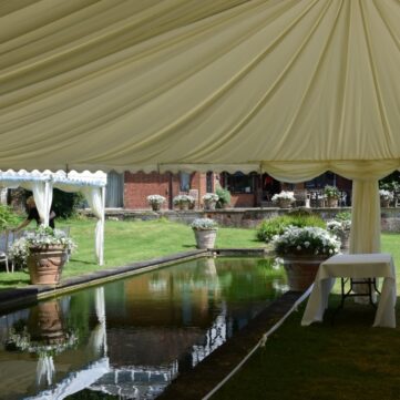 Marquee Over a Pond