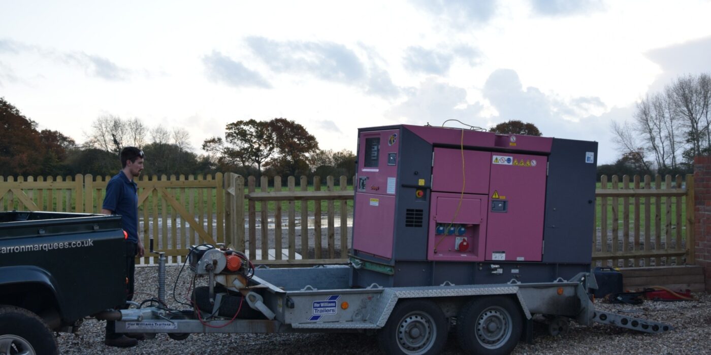 Generator Loaded on Trailer