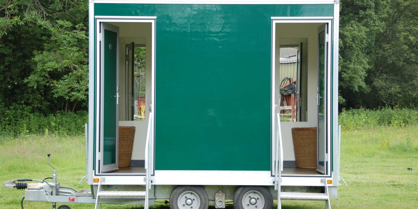 Carron Marquees - Green portable toilet