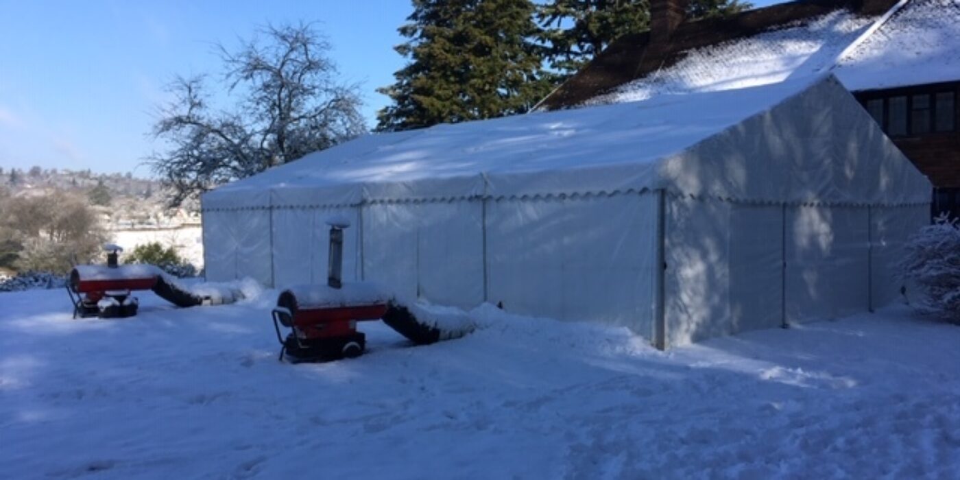 9m Frame Marquee - Heater